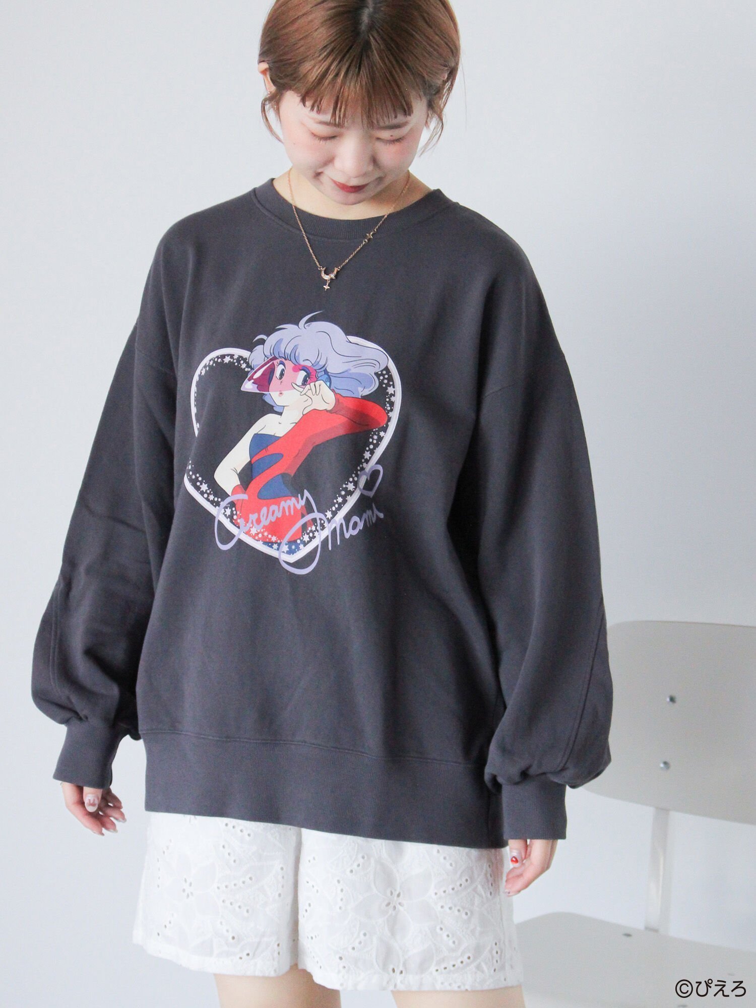 【エヘカソポ/ehka sopo】の【魔法の天使クリィミーマミ】プリントスウェット 人気、トレンドファッション・服の通販 founy(ファニー) 　ファッション　Fashion　レディースファッション　Fashion for Women　トップス・カットソー　Cut & Sew Tops　レディースパーカー・カジュアルフーディー　Casual Hoodies & Sweatshirts　スウェット・クルーネックトップス　Sweatshirts & Crewnecks / Relaxed Fit Sweat Tops　おすすめ　Recommended / Our Picks　コラボ　Collaboration, Collab　スウェット / スエット　Sweatshirt, Sweatwear　プリント　Print, Printed Pattern　冬　Winter / This Winter　春　Spring　 other-1|ID: prp329100004634833 ipo3291000000033567936