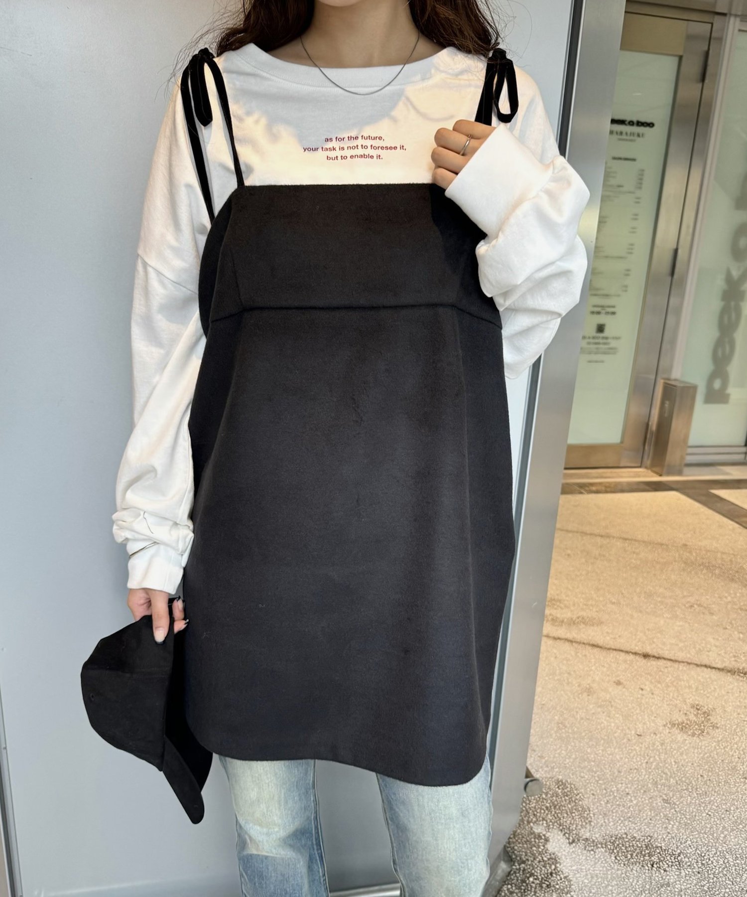 【パルグループ/PAL GROUP】の【mystic】シャギーリボンミニワンピ インテリア・キッズ・メンズ・レディースファッション・服の通販 founy(ファニー) 　ファッション　Fashion　レディースファッション　Fashion for Women　ワンピース　Dresses　おすすめ　Recommended / Our Picks　シンプル　Simple, Minimal　トレンド　Trend, Trending Now　ボトム　Bottoms, Lower Wear　リボン　Ribbon, Bow　ロング　Long, Long-Length　ブラック|ID: prp329100004634863 ipo3291000000033373485