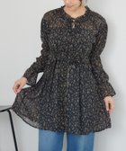 【レトロガール/RETRO GIRL】の花柄シフォンチュニックOP 人気、トレンドファッション・服の通販 founy(ファニー) ファッション Fashion レディースファッション Fashion for Women トップス・カットソー Cut & Sew Tops 花柄・フラワープリント・モチーフ Floral Prints & Motifs / Flower Pattern Tops ワンピース Dresses チュニック Tunic Tops & Dresses おすすめ Recommended / Our Picks シフォン Chiffon, Lightweight Fabric シャーリング Shirring, Ruched チュニック Tunic, Long Top デニム Denim, Jeans Material トレンド Trend, Trending Now ベーシック Basic, Essential 秋 Autumn thumbnail ブラック|ID: prp329100004634896 ipo3291000000033373992
