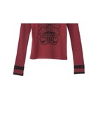 【ヒステリックグラマー/HYSTERIC GLAMOUR】のLEVITATED GIRL チビTシャツ 人気、トレンドファッション・服の通販 founy(ファニー) ファッション Fashion レディースファッション Fashion for Women トップス・カットソー Cut & Sew Tops シャツ・ブラウス・オフィスカジュアル Elegant Blouses & Button-Ups ロングTシャツ・Tシャツ Longline T-Shirts & Tees クラシック Classic, Timeless Style コンパクト Compact, Small Size スーピマ Supima, Premium Cotton フロント Front, Front Design モチーフ Motif, Design Theme レース Lace, Lace Fabric エレガント 上品 Elegant thumbnail レッド|ID: prp329100004634952 ipo3291000000033571334