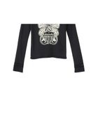 【ヒステリックグラマー/HYSTERIC GLAMOUR】のLEVITATED GIRL チビTシャツ 人気、トレンドファッション・服の通販 founy(ファニー) ファッション Fashion レディースファッション Fashion for Women トップス・カットソー Cut & Sew Tops シャツ・ブラウス・オフィスカジュアル Elegant Blouses & Button-Ups ロングTシャツ・Tシャツ Longline T-Shirts & Tees クラシック Classic, Timeless Style コンパクト Compact, Small Size スーピマ Supima, Premium Cotton フロント Front, Front Design モチーフ Motif, Design Theme レース Lace, Lace Fabric エレガント 上品 Elegant thumbnail ブラック|ID: prp329100004634952 ipo3291000000033571338