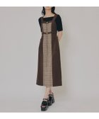 【レディアゼル/REDYAZEL】のフロントジップバイカラーチェックワンピース 人気、トレンドファッション・服の通販 founy(ファニー) ファッション Fashion レディースファッション Fashion for Women ワンピース Dresses インナー Innerwear ショート Short, Short Length ジャケット Jacket, Outerwear タートル Turtleneck, Turtle Collar チェック Check, Plaid, Tartan フロント Front, Front Design リブニット Rib Knit, Ribbed Knit 人気 Popular, Best Seller 秋 Autumn thumbnail ブラウン|ID: prp329100004634969 ipo3291000000033374818