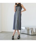 【レディアゼル/REDYAZEL】のフロントジップバイカラーチェックワンピース 人気、トレンドファッション・服の通販 founy(ファニー) ファッション Fashion レディースファッション Fashion for Women ワンピース Dresses インナー Innerwear ショート Short, Short Length ジャケット Jacket, Outerwear タートル Turtleneck, Turtle Collar チェック Check, Plaid, Tartan フロント Front, Front Design リブニット Rib Knit, Ribbed Knit 人気 Popular, Best Seller 秋 Autumn thumbnail グレー|ID: prp329100004634969 ipo3291000000033374821