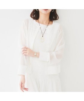 【アンタイトル/UNTITLED】の【ストレッチ性/短丈】クルーネックシアーカーディガン 人気、トレンドファッション・服の通販 founy(ファニー) ファッション Fashion レディースファッション Fashion for Women トップス・カットソー Cut & Sew Tops カーディガン・羽織り Layered Style Cardigans おすすめ Recommended / Our Picks シアー Sheer, See-Through ストレッチ Stretch, Stretchy Fabric トレンド Trend, Trending Now ビンテージ Vintage, Retro Style 夏 Summer |ID:prp329100004635003