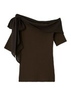 【フレイ アイディー/FRAY I.D】のシフォンリボンオフショルニット 人気、トレンドファッション・服の通販 founy(ファニー) ファッション Fashion レディースファッション Fashion for Women トップス・カットソー Cut & Sew Tops ニット Knit Tops & Sweaters なめらか Smooth, Silky Texture エレガント 上品 Elegant コンパクト Compact, Small Size シフォン Chiffon, Lightweight Fabric ショルダー Shoulder, Shoulder Strap シンプル Simple, Minimal スカーフ Scarf, Neckwear ドッキング Docking, Mixed Material フィット Fit, Slim Fit モノトーン Monotone, Black and White リボン Ribbon, Bow ループ Loop, Loop Knit 半袖 Short Sleeve, Half Sleeve thumbnail BRW[058]|ID: prp329100004635011 ipo3291000000033375660