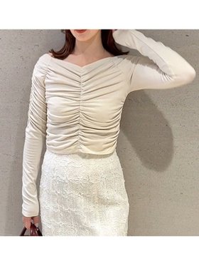 【スナイデル/SNIDEL】 【WEB限定カラーあり】ギャザーオフショルカットソー人気、トレンドファッション・服の通販 founy(ファニー) ファッション Fashion レディースファッション Fashion for Women トップス・カットソー Cut & Sew Tops カットソー・ベーシックTシャツ Cut-and-Sewn Tops / Stretch Tees & Basics ギャザー Gathered, Ruffled ショルダー Shoulder, Shoulder Strap フィット Fit, Slim Fit フェミニン Feminine, Girly ボーダー Border, Stripe 人気 Popular, Best Seller 今季 This Season, Current Season 定番 Standard, Basic Item |ID:prp329100004635023