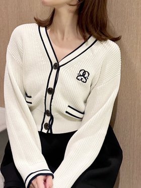 【スナイデル/SNIDEL】 Sustainableトラッドカーディガン人気、トレンドファッション・服の通販 founy(ファニー) ファッション Fashion レディースファッション Fashion for Women トップス・カットソー Cut & Sew Tops カーディガン・羽織り Layered Style Cardigans おすすめ Recommended / Our Picks ストライプ Stripe, Striped Pattern トレンド Trend, Trending Now ボトム Bottoms, Lower Wear ポケット Pocket, Pocket Detail 今季 This Season, Current Season |ID:prp329100004635064
