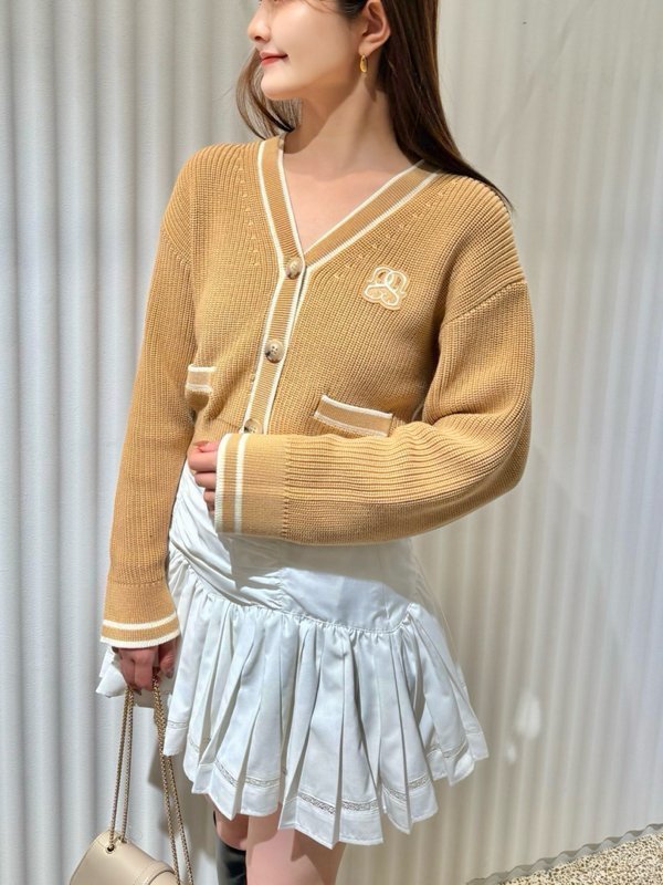 【スナイデル/SNIDEL】のSustainableトラッドカーディガン インテリア・キッズ・メンズ・レディースファッション・服の通販 founy(ファニー) 　ファッション　Fashion　レディースファッション　Fashion for Women　トップス・カットソー　Cut & Sew Tops　カーディガン・羽織り　Layered Style Cardigans　おすすめ　Recommended / Our Picks　ストライプ　Stripe, Striped Pattern　トレンド　Trend, Trending Now　ボトム　Bottoms, Lower Wear　ポケット　Pocket, Pocket Detail　今季　This Season, Current Season　BEG[037]|ID: prp329100004635064 ipo3291000000033376612