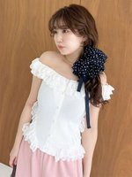 【リリーブラウン/Lily Brown】の【限定カラー】レースフリルニットトップス 人気、トレンドファッション・服の通販 founy(ファニー) ファッション Fashion レディースファッション Fashion for Women トップス・カットソー Cut & Sew Tops ニット Knit Tops & Sweaters |ID:prp329100004635094