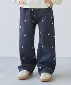 【デビロック/devirock / KIDS】のハート刺繍 デニム ワイドパンツ デニムパンツ ロングパンツ 長ズボン ボトムス 25AW 人気、トレンドファッション・服の通販 founy(ファニー) ファッション Fashion キッズファッション Fashion for Kids ボトムス Bottoms チュール Tulip, Tulip Motif デニム Denim, Jeans Material トレンド Trend, Trending Now ロング Long, Long-Length ワイド Wide, Wide Fit おすすめ Recommended / Our Picks 2025年 2025 2025-2026秋冬・A/W Autumn/Winter 2025–26 AW25–26 thumbnail 003-ワンウォッシュ|ID: prp329100004635136 ipo3291000000033494653