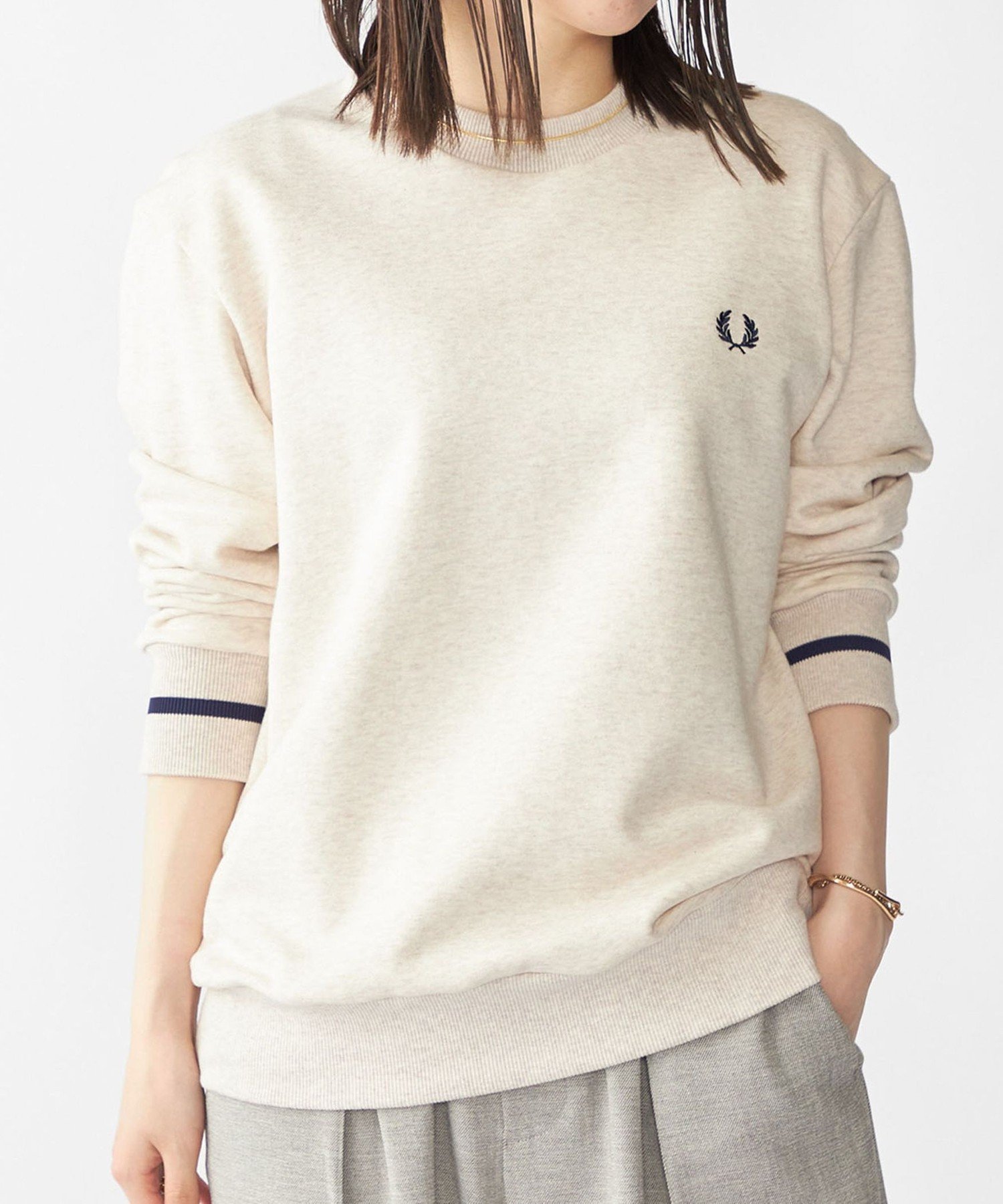【シップス/SHIPS / MEN】の【SHIPS別注】FRED PERRY シングル ティップ スウェットシャツ インテリア・キッズ・メンズ・レディースファッション・服の通販 founy(ファニー) 　ファッション　Fashion　メンズファッション　Fashion for Men　春　Spring　スウェット / スエット　Sweatshirt, Sweatwear　定番　Standard, Basic Item　ベスト　Vest, Waistcoat　ポロシャツ　Polo Shirt, Collared Tee　別注　Limited Edition, Custom Order　ロンドン　London Style, British Inspired　S/S・春夏　SS, Spring/Summer, Warm Season　夏　Summer　エレガント 上品　Elegant　オートミール|ID: prp329100004635205 ipo3291000000033548863