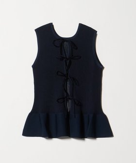 【ユナイテッドアローズ/UNITED ARROWS】 シアー リボン 2WAY ベスト ウォッシャブル人気、トレンドファッション・服の通販 founy(ファニー) ファッション Fashion レディースファッション Fashion for Women アウター Coat / Outerwear Collection トップス・カットソー Cut & Sew Tops ベスト&ジレ / 重ね着スタイル Vests & Gilets ウォッシャブル Machine Washable カーディガン Cardigan, Knitwear シアー Sheer, See-Through デニム Denim, Jeans Material ベスト Vest, Waistcoat ベルベット Velvet, Velvety ペプラム Peplum, Flared Hem リボン Ribbon, Bow ワイド Wide, Wide Fit |ID:prp329100004635233
