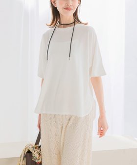 【アーバンリサーチ ロッソ/URBAN RESEARCH ROSSO】の接触冷感ハーフスリーブドルマンTシャツ 人気、トレンドファッション・服の通販 founy(ファニー) ファッション Fashion レディースファッション Fashion for Women トップス・カットソー Cut & Sew Tops シャツ・ブラウス・オフィスカジュアル Elegant Blouses & Button-Ups ロングTシャツ・Tシャツ Longline T-Shirts & Tees 2025年 2025 2025春夏・S/S Spring/Summer 2025 SS25 シンプル Simple, Minimal スラックス Slacks, Dress Pants デニム Denim, Jeans Material ボトム Bottoms, Lower Wear ラウンド Round, Round Neck 夏 Summer S/S・春夏 SS, Spring/Summer, Warm Season |ID:prp329100004635269