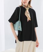 【アーバンリサーチ ロッソ/URBAN RESEARCH ROSSO】の接触冷感ハーフスリーブドルマンTシャツ 人気、トレンドファッション・服の通販 founy(ファニー) ファッション Fashion レディースファッション Fashion for Women トップス・カットソー Cut & Sew Tops シャツ・ブラウス・オフィスカジュアル Elegant Blouses & Button-Ups ロングTシャツ・Tシャツ Longline T-Shirts & Tees 2025年 2025 2025春夏・S/S Spring/Summer 2025 SS25 シンプル Simple, Minimal スラックス Slacks, Dress Pants デニム Denim, Jeans Material ボトム Bottoms, Lower Wear ラウンド Round, Round Neck 夏 Summer S/S・春夏 SS, Spring/Summer, Warm Season thumbnail black|ID: prp329100004635269 ipo3291000000033595123