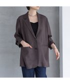 【アパートバイローリーズ/apart by lowrys】のツイーディーカラミジャケット 人気、トレンドファッション・服の通販 founy(ファニー) ファッション Fashion レディースファッション Fashion for Women アウター Coat / Outerwear Collection レディースジャケット・軽アウター Jackets おすすめ Recommended / Our Picks ジャケット Jacket, Outerwear セットアップ Set-Up, Coordinated Outfit ツイード Twill, Twill Weave デニム Denim, Jeans Material トレンド Trend, Trending Now メッシュ Mesh, Net Fabric 夏 Summer 洗える Machine Washable 秋 Autumn thumbnail ブラウン58|ID: prp329100004635283 ipo3291000000033565878