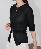 【アンドミー/andme】のテレコリブ シアー 半袖 トップス 人気、トレンドファッション・服の通販 founy(ファニー) ファッション Fashion レディースファッション Fashion for Women トップス・カットソー Cut & Sew Tops コンパクト Compact, Small Size シアー Sheer, See-Through トレンド Trend, Trending Now ランダム Random, Irregular 半袖 Short Sleeve, Half Sleeve thumbnail ブラック|ID: prp329100004635326 ipo3291000000033633859