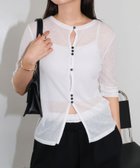 【アンドミー/andme】のテレコリブ シアー 半袖 トップス 人気、トレンドファッション・服の通販 founy(ファニー) ファッション Fashion レディースファッション Fashion for Women トップス・カットソー Cut & Sew Tops コンパクト Compact, Small Size シアー Sheer, See-Through トレンド Trend, Trending Now ランダム Random, Irregular 半袖 Short Sleeve, Half Sleeve thumbnail オフホワイト|ID: prp329100004635326 ipo3291000000033633860