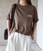 【アンドミー/andme】のピグメント加工 MTFY ロゴ プリント 半袖 Tシャツ ANME アンメ ブラウン|ID: prp329100004635533 ipo3291000000033544400
