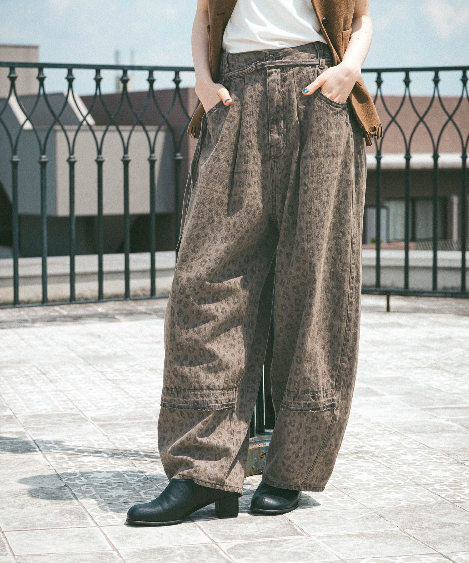 【ニコアンド/niko and】のNKJ 2025AW REMAKE BARREL DENIM 人気、トレンドファッション・服の通販 founy(ファニー) 　ファッション　Fashion　レディースファッション　Fashion for Women　インディゴ　Indigo Denim　カットソー　Cut and Sewn Top　シンプル　Simple, Minimal　デニム　Denim, Jeans Material　トレンド　Trend, Trending Now　ベーシック　Basic, Essential　リブニット　Rib Knit, Ribbed Knit　リメイク　Remake, Reconstructed　レオパード　Leopard, Animal Print　ワイド　Wide, Wide Fit　おすすめ　Recommended / Our Picks　2025年　2025　2025-2026秋冬・A/W　Autumn/Winter 2025–26 AW25–26　 other-1|ID: prp329100004635538 ipo3291000000033798281