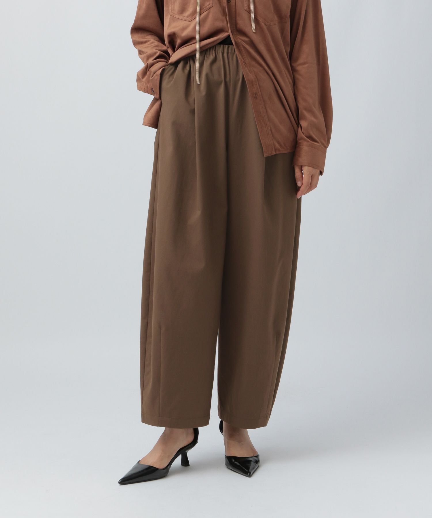 【レプシィム ローリーズファーム/LEPSIM LOWRYS FARM】のスラックスコクーンパンツ インテリア・キッズ・メンズ・レディースファッション・服の通販 founy(ファニー) 　ファッション　Fashion　レディースファッション　Fashion for Women　パンツ　Pants & Trousers　おすすめ　Recommended / Our Picks　人気　Popular, Best Seller　ブラウン55|ID: prp329100004635539 ipo3291000000034517921