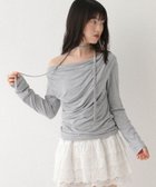 【ヘザー/Heather】のタイ付きドレープカットソー 人気、トレンドファッション・服の通販 founy(ファニー) ファッション Fashion レディースファッション Fashion for Women トップス・カットソー Cut & Sew Tops カットソー・ベーシックTシャツ Cut-and-Sewn Tops / Stretch Tees & Basics ショルダー Shoulder, Shoulder Strap ボトム Bottoms, Lower Wear ロング Long, Long-Length thumbnail グレー|ID: prp329100004635544 ipo3291000000033386237