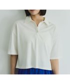 【ビッキー/VICKY】の【汗染み防止】ポロトップス≪セットアップ対応/洗濯機で洗える≫ オフホワイト|ID: prp329100004635551 ipo3291000000033386427