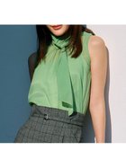 【フレイ アイディー/FRAY I.D】のシアーノースリボウタイブラウス 人気、トレンドファッション・服の通販 founy(ファニー) ファッション Fashion レディースファッション Fashion for Women トップス・カットソー Cut & Sew Tops シャツ・ブラウス・オフィスカジュアル Elegant Blouses & Button-Ups インナー Innerwear キャミソール Camisole, Spaghetti Strap Top ギャザー Gathered, Ruffled シアー Sheer, See-Through ノースリーブ Sleeveless, No-Sleeve モダン Modern, Contemporary ループ Loop, Loop Knit エレガント 上品 Elegant thumbnail GRN[024]|ID: prp329100004635623 ipo3291000000033650178