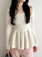 【リリーブラウン/Lily Brown】のボレロセットツイードペプラムニット 人気、トレンドファッション・服の通販 founy(ファニー) ファッション Fashion レディースファッション Fashion for Women アウター Coat / Outerwear Collection ボレロ・ショート丈ジャケット / ドレス羽織りに Boleros & Short Jackets トップス・カットソー Cut & Sew Tops ニット Knit Tops & Sweaters アメリカン American Style キャミソール Camisole, Spaghetti Strap Top シアー Sheer, See-Through スリーブ Sleeve, Long Sleeve / Short Sleeve チェック Check, Plaid, Tartan ツイード Twill, Twill Weave トレンド Trend, Trending Now ボレロ Bolero, Short Cardigan ボーダー Border, Stripe thumbnail OWHT[002]|ID: prp329100004635624 ipo3291000000033388884