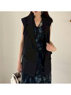 【フレイ アイディー/FRAY I.D】のトレンチライクジレ 人気、トレンドファッション・服の通販 founy(ファニー) ファッション Fashion レディースファッション Fashion for Women アウター Coat / Outerwear Collection トップス・カットソー Cut & Sew Tops ベスト&ジレ / 重ね着スタイル Vests & Gilets スタイリッシュ Stylish, Fashionable セットアップ Set-Up, Coordinated Outfit トレンド Trend, Trending Now パッチ Patch, Appliqué ベスト Vest, Waistcoat ボックス Boxy, Box Shape エレガント 上品 Elegant thumbnail BLK[009]|ID: prp329100004635626 ipo3291000000033850329