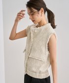【ロペ/ROPE'】のサマーツイードジレ 人気、トレンドファッション・服の通販 founy(ファニー) ファッション Fashion レディースファッション Fashion for Women アウター Coat / Outerwear Collection トップス・カットソー Cut & Sew Tops ベスト&ジレ / 重ね着スタイル Vests & Gilets イタリア Italy サマー Summer, Summer Style チェック Check, Plaid, Tartan ツイード Twill, Twill Weave リネン Linen, Linen Fabric エレガント 上品 Elegant 別注 Limited Edition, Custom Order thumbnail オフホワイト(15)|ID: prp329100004635648 ipo3291000000033389256