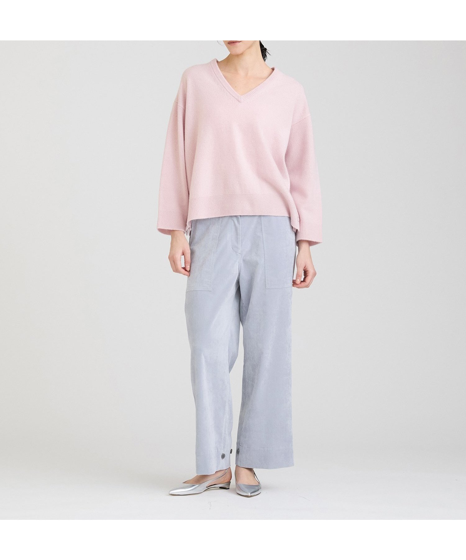 【ハウス オブ ロータス/HOUSE OF LOTUS】のウールVネックプルオーバー インテリア・キッズ・メンズ・レディースファッション・服の通販 founy(ファニー) 　ファッション　Fashion　レディースファッション　Fashion for Women　トップス・カットソー　Cut & Sew Tops　カジュアルプルオーバー・ニットトップス　Pullovers & Knit Tops / Casual Pullovers　Vネックトップス　V-Neck Tops / V-Cut Neckline Shirts　スリット　Slit, Slit Detail　フェミニン　Feminine, Girly　ポンチョ　Poncho, Cape Style　ミックス　Mix, Mixed Style　ミドル　Middle Length, Mid Height　ライトピンク|ID: prp329100004635668 ipo3291000000033389585
