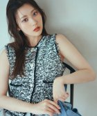 【ナチュラル ビューティー ベーシック/NATURAL BEAUTY BASIC】のツイーディーニットジレ 人気、トレンドファッション・服の通販 founy(ファニー) ファッション Fashion レディースファッション Fashion for Women アウター Coat / Outerwear Collection トップス・カットソー Cut & Sew Tops ニット Knit Tops & Sweaters ベスト&ジレ / 重ね着スタイル Vests & Gilets サマー Summer, Summer Style ツイード Twill, Twill Weave フリンジ Fringe, Tassel ロング Long, Long-Length エレガント 上品 Elegant thumbnail ブラック×オフ2|ID: prp329100004635672 ipo3291000000033580757
