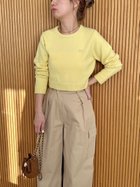 【スナイデル/SNIDEL】のミニブローチプルオーバー 人気、トレンドファッション・服の通販 founy(ファニー) ファッション Fashion レディースファッション Fashion for Women トップス・カットソー Cut & Sew Tops カジュアルプルオーバー・ニットトップス Pullovers & Knit Tops / Casual Pullovers おすすめ Recommended / Our Picks イエロー Yellow ウェーブ Wavy Pattern コンパクト Compact, Small Size ブローチ Brooch, Pin Brooch ラベンダー Lavender リボン Ribbon, Bow 春 Spring thumbnail YEL[032]|ID: prp329100004635675 ipo3291000000033389702