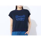 【リリアンビューティエクラ/Liliane Burty ECLAT】の【洗える】リブ使い裏毛ロゴプリントTシャツ 人気、トレンドファッション・服の通販 founy(ファニー) ファッション Fashion レディースファッション Fashion for Women トップス・カットソー Cut & Sew Tops シャツ・ブラウス・オフィスカジュアル Elegant Blouses & Button-Ups ロングTシャツ・Tシャツ Longline T-Shirts & Tees 洗える Machine Washable コレクション Collection, Seasonal Line シンプル Simple, Minimal スリーブ Sleeve, Long Sleeve / Short Sleeve トレンド Trend, Trending Now フレンチ French, French Style プリント Print, Printed Pattern ラバー Rubber, Rubber Sole リュクス Luxury, Elegant, High-End, Chic 夏 Summer thumbnail ダークブルー|ID: prp329100004635698 ipo3291000000033390062