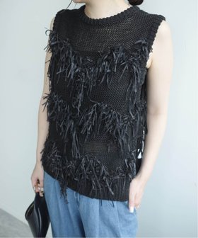 【スローブ イエナ/SLOBE IENA】のRitto/リット カットフリンジジレ 202503-ST 人気、トレンドファッション・服の通販 founy(ファニー) ファッション Fashion レディースファッション Fashion for Women アウター Coat / Outerwear Collection トップス・カットソー Cut & Sew Tops ベスト&ジレ / 重ね着スタイル Vests & Gilets |ID:prp329100004635702