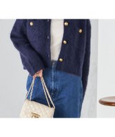 【シップス フォー ウィメン/SHIPS】のモヘヤ混 ヘアリー ニット ジャケット 人気、トレンドファッション・服の通販 founy(ファニー) ファッション Fashion レディースファッション Fashion for Women アウター Coat / Outerwear Collection レディースジャケット・軽アウター Jackets コンパクト Compact, Small Size ジャカード／ジャガード Jacquard, Woven Pattern ジャケット Jacket, Outerwear タートル Turtleneck, Turtle Collar ダブル Double, Double-Breasted フェミニン Feminine, Girly メタル Metal, Metal Parts |ID:prp329100004635715