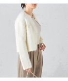 【シップス フォー ウィメン/SHIPS】のモヘヤ混 ヘアリー ニット ジャケット 人気、トレンドファッション・服の通販 founy(ファニー) ファッション Fashion レディースファッション Fashion for Women アウター Coat / Outerwear Collection レディースジャケット・軽アウター Jackets コンパクト Compact, Small Size ジャカード／ジャガード Jacquard, Woven Pattern ジャケット Jacket, Outerwear タートル Turtleneck, Turtle Collar ダブル Double, Double-Breasted フェミニン Feminine, Girly メタル Metal, Metal Parts thumbnail オフホワイト|ID: prp329100004635715 ipo3291000000033390250