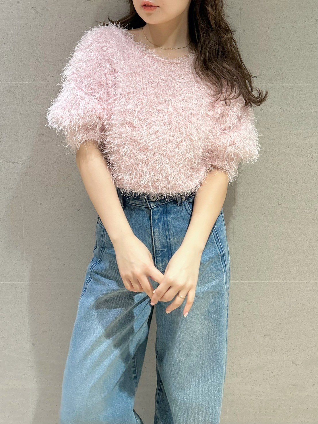 【リリーブラウン/Lily Brown】のフリンジフェザーニットトップス インテリア・キッズ・メンズ・レディースファッション・服の通販 founy(ファニー) 　雑誌掲載アイテム　Magazine Picks & Fashion Features　ファッション雑誌　Fashion Magazines　ビジンヒャッカ　美人百花　ファッション　Fashion　レディースファッション　Fashion for Women　トップス・カットソー　Cut & Sew Tops　ニット　Knit Tops & Sweaters　3月号　March Issue　エアリー　Airy Texture　オレンジ　Orange　フェザー　Feather, Feather Detail　ミックス　Mix, Mixed Style　雑誌　Magazine, Fashion Magazine　PNK[066]|ID: prp329100004635719 ipo3291000000033561728
