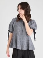 【セルフォード/CELFORD】のリボンディテールペプラムカーディガン 人気、トレンドファッション・服の通販 founy(ファニー) ファッション Fashion レディースファッション Fashion for Women トップス・カットソー Cut & Sew Tops カーディガン・羽織り Layered Style Cardigans カーディガン Cardigan, Knitwear バランス Balance, Style Balance ペプラム Peplum, Flared Hem thumbnail GRY[006]|ID: prp329100004635771 ipo3291000000033390980