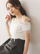 【スナイデル/SNIDEL】のレースコンビハーフスリーブニットプルオーバー 人気、トレンドファッション・服の通販 founy(ファニー) ファッション Fashion レディースファッション Fashion for Women トップス・カットソー Cut & Sew Tops ニット Knit Tops & Sweaters カジュアルプルオーバー・ニットトップス Pullovers & Knit Tops / Casual Pullovers おすすめ Recommended / Our Picks ウェーブ Wavy Pattern ストレート Straight, Straight Cut トリミング Trimming, Decorative Edge リボン Ribbon, Bow レース Lace, Lace Fabric 人気 Popular, Best Seller 半袖 Short Sleeve, Half Sleeve 定番 Standard, Basic Item thumbnail WHT[001]|ID: prp329100004635855 ipo3291000000033391884