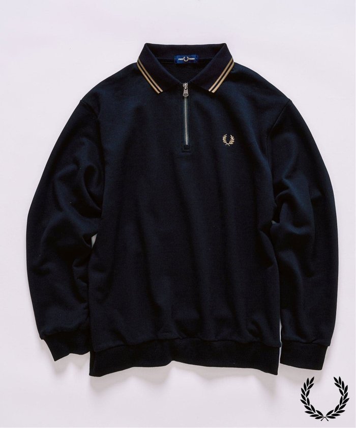 【フォーワンセブン バイ エディフィス/417 by EDIFICE / MEN】のFRED PERRY / フレッドペリー417別注 ハーフジップ リブカラースウェット インテリア・キッズ・メンズ・レディースファッション・服の通販 founy(ファニー) https://founy.com/ ファッション Fashion メンズファッション Fashion for Men バランス Balance, Style Balance フロント Front, Front Design ベスト Vest, Waistcoat 別注 Limited Edition, Custom Order ルーズ Loose, Oversized エレガント 上品 Elegant |ID: prp329100004635857 ipo3291000000033509324