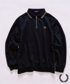 【フォーワンセブン バイ エディフィス/417 by EDIFICE / MEN】のFRED PERRY / フレッドペリー417別注 ハーフジップ リブカラースウェット 人気、トレンドファッション・服の通販 founy(ファニー) ファッション Fashion メンズファッション Fashion for Men バランス Balance, Style Balance フロント Front, Front Design ベスト Vest, Waistcoat 別注 Limited Edition, Custom Order ルーズ Loose, Oversized エレガント 上品 Elegant thumbnail ブラック|ID: prp329100004635857 ipo3291000000033509325