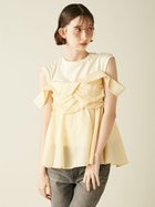 【リリーブラウン/Lily Brown】のレイヤードカットトップス 人気、トレンドファッション・服の通販 founy(ファニー) ファッション Fashion レディースファッション Fashion for Women トップス・カットソー Cut & Sew Tops カットソー Cut and Sewn Top シャーリング Shirring, Ruched ドッキング Docking, Mixed Material フィット Fit, Slim Fit ランダム Random, Irregular thumbnail YEL[032]|ID: prp329100004635859 ipo3291000000033461831