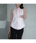【アニュアンス/anuans】のノースリーブボウタイシャツ 人気、トレンドファッション・服の通販 founy(ファニー) ファッション Fashion レディースファッション Fashion for Women トップス・カットソー Cut & Sew Tops キャミソール&ノースリーブ Camisoles & Sleeveless Tops シャツ・ブラウス・オフィスカジュアル Elegant Blouses & Button-Ups オックス Oxford Fabric thumbnail PINK|ID: prp329100004635878 ipo3291000000033392137