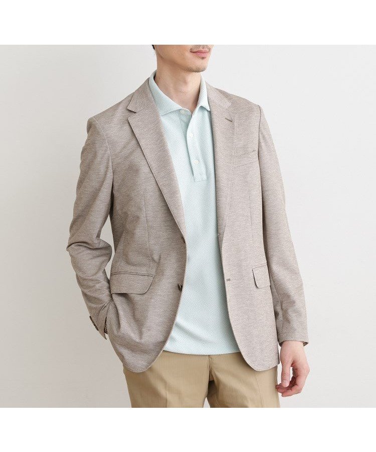 【タケオキクチ/TAKEO KIKUCHI / MEN】のドライカノコ ジャケット インテリア・キッズ・メンズ・レディースファッション・服の通販 founy(ファニー) 　ファッション　Fashion　メンズファッション　Fashion for Men　おすすめ　Recommended / Our Picks　ジャケット　Jacket, Outerwear　スタイリッシュ　Stylish, Fashionable　ドレス　Dress, One-Piece　パターン　Pattern, Design Print　メッシュ　Mesh, Net Fabric　吸水　Absorbent, Quick-Dry　夏　Summer　軽量　Lightweight, Ultra Light　鹿の子　Piqué, Kanoko Fabric　ピンクベージュ|ID: prp329100004635894 ipo3291000000033392368