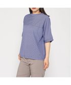 【クロコダイル/CROCODILE】のCROCODILE/ストライプ 切り替え カットソー 人気、トレンドファッション・服の通販 founy(ファニー) ファッション Fashion レディースファッション Fashion for Women トップス・カットソー Cut & Sew Tops カットソー・ベーシックTシャツ Cut-and-Sewn Tops / Stretch Tees & Basics カットソー Cut and Sewn Top ストライプ Stripe, Striped Pattern 半袖 Short Sleeve, Half Sleeve thumbnail ダークブルー|ID: prp329100004635929 ipo3291000000033550310