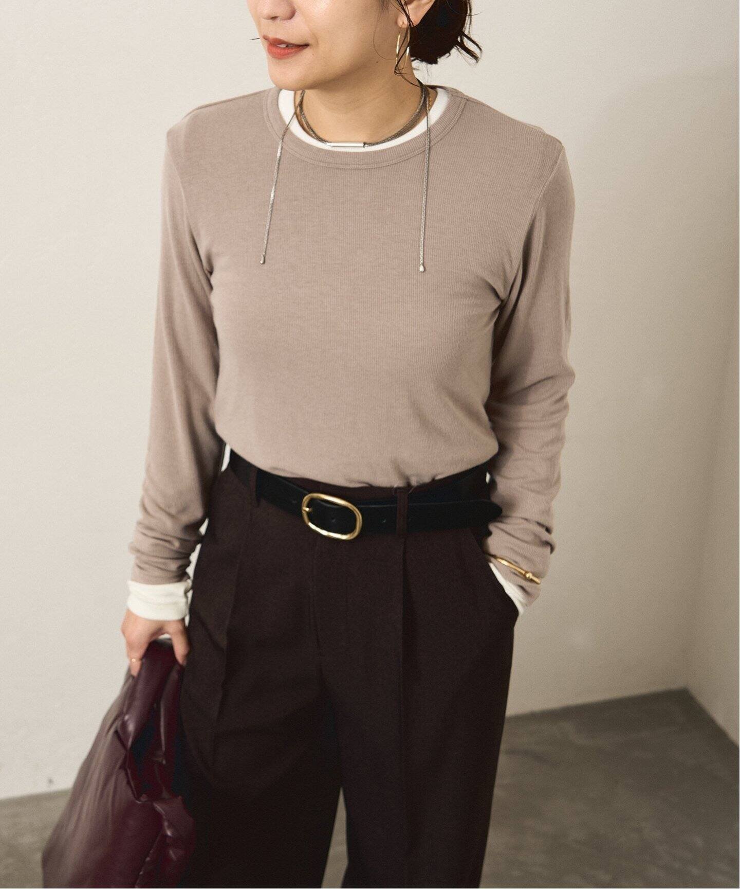 【ジャーナルスタンダード/JOURNAL STANDARD】の《追加2》レーヨンベアテレコクルーネックプルオーバー インテリア・キッズ・メンズ・レディースファッション・服の通販 founy(ファニー) 　ファッション　Fashion　レディースファッション　Fashion for Women　トップス・カットソー　Cut & Sew Tops　カジュアルプルオーバー・ニットトップス　Pullovers & Knit Tops / Casual Pullovers　2025年　2025　2025春夏・S/S　Spring/Summer 2025 SS25　ベージュ|ID: prp329100004635937 ipo3291000000033392824