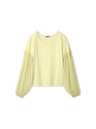 【スタイリング/styling】のシフォンスリーブトップス 人気、トレンドファッション・服の通販 founy(ファニー) ファッション Fashion レディースファッション Fashion for Women トップス・カットソー Cut & Sew Tops エアリー Airy Texture シフォン Chiffon, Lightweight Fabric シャーリング Shirring, Ruched スリーブ Sleeve, Long Sleeve / Short Sleeve ダウン Down, Puffer ドッキング Docking, Mixed Material thumbnail YEL[032]|ID: prp329100004635955 ipo3291000000033393185