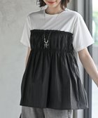 【アールピーエス/rps】の異素材ドッキングT 人気、トレンドファッション・服の通販 founy(ファニー) ファッション Fashion レディースファッション Fashion for Women ギャザー Gathered, Ruffled シャーリング Shirring, Ruched シンプル Simple, Minimal ドッキング Docking, Mixed Material ビスチェ Bustier, Corset Top 再入荷 Restock / Back in Stock thumbnail オフホワイト|ID: prp329100004636199 ipo3291000000033547423