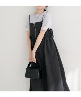 【ナチュラルクチュール/natural couture】の【WEB限定】 mamamo ウエストフリル付きZIPキャミワンピース 人気、トレンドファッション・服の通販 founy(ファニー) ファッション Fashion レディースファッション Fashion for Women ワンピース Dresses キャミソールワンピース Camisole Dresses インナー Innerwear カットソー Cut and Sewn Top キャミワンピース Cami Dress, Slip Dress シャーリング Shirring, Ruched ジップ Zip, Zipper トレンド Trend, Trending Now フィット Fit, Slim Fit フェミニン Feminine, Girly フリル Frill, Ruffle フロント Front, Front Design ポケット Pocket, Pocket Detail 羽織 Haori, Light Jacket ラップ Wrap, Wrap Design リラックス Relax, Relaxed Fit ロング Long, Long-Length 2025年 2025 2025-2026秋冬・A/W Autumn/Winter 2025–26 AW25–26 |ID:prp329100004636298